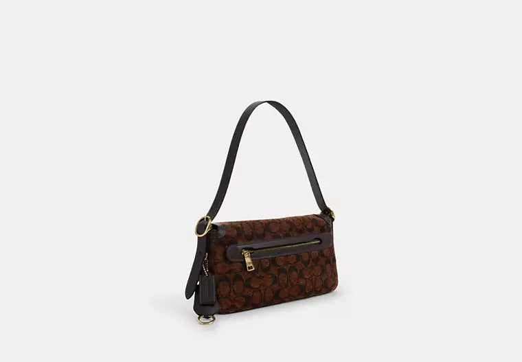 Coach Etta Small Flap Shoulder Bag In Signature Chenille